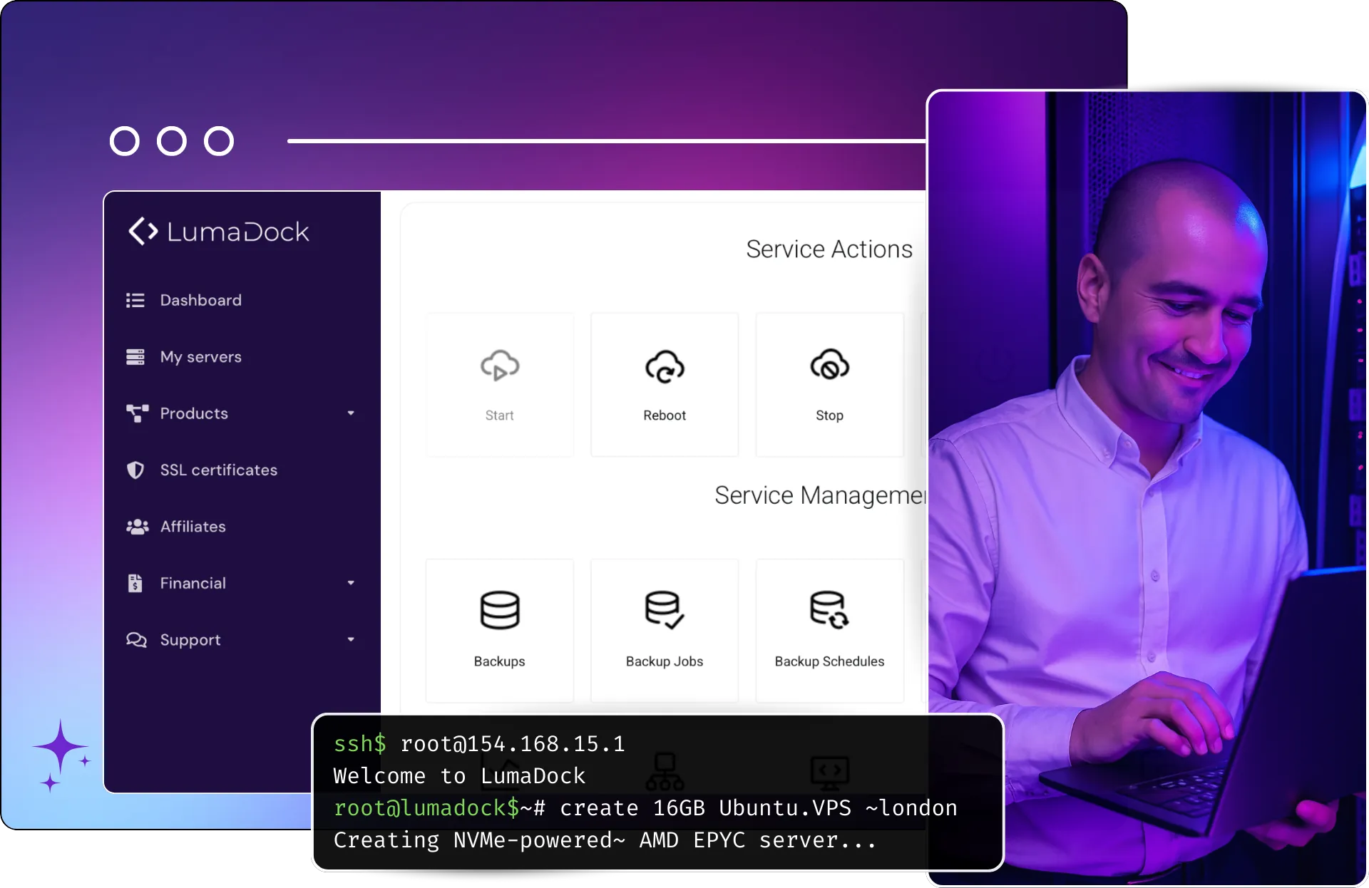 1-click FreeBSD VPS hosting - Manage FreeBSD from one panel